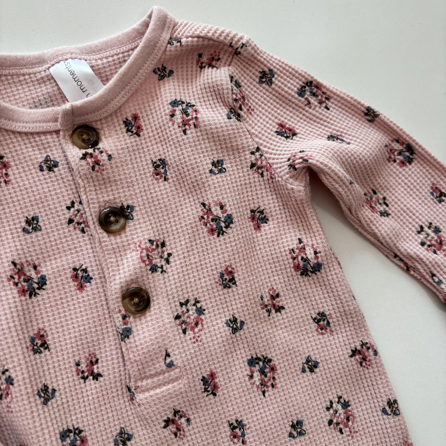 Footless Waffle Sleeper (6-9M)