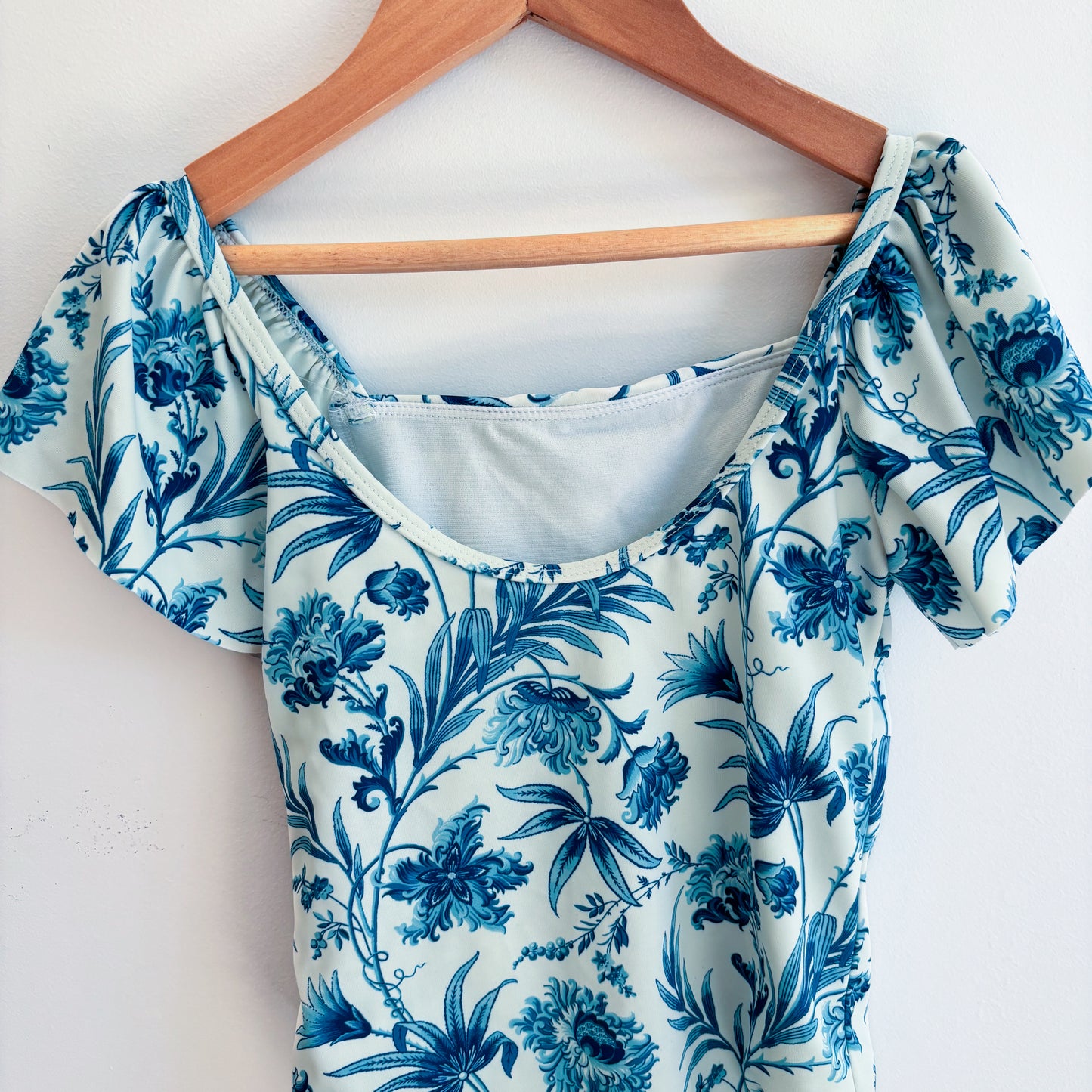 Ruffled Floral Swim Suit (6Y)