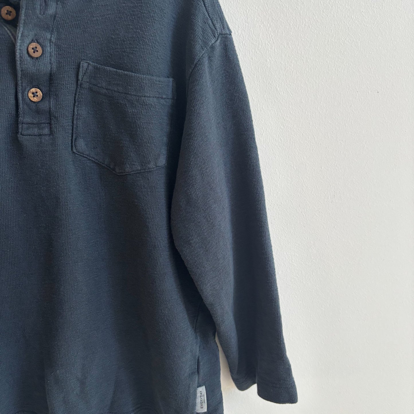 Textured Black Long Sleeve Shirt (6Y)