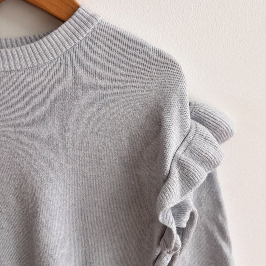 Light Blue Ruffle Sweater (4Y)