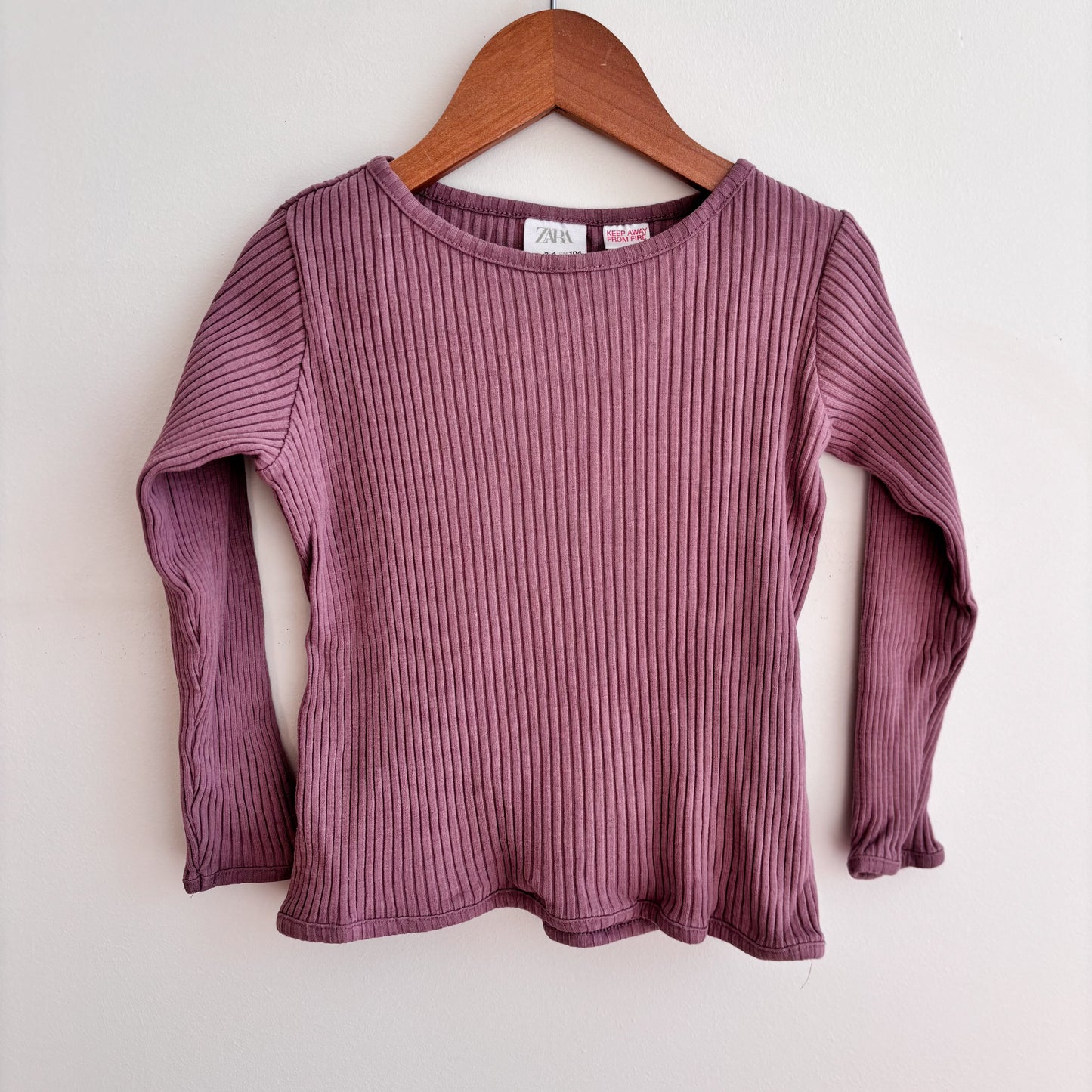 Purple Ribbed Shirt (4Y)