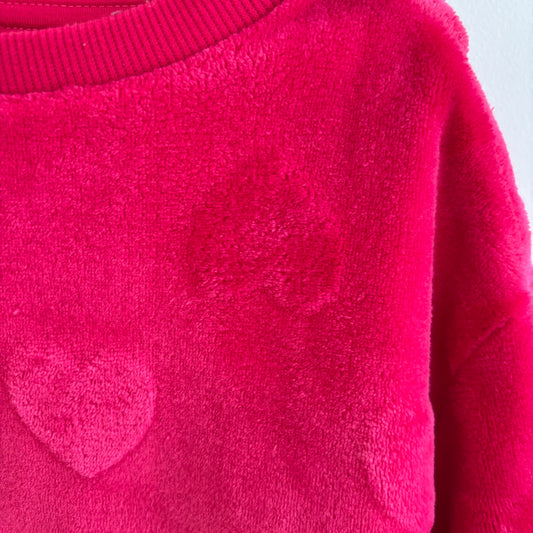 Bright Pink Velour Sweatshirt (6Y)