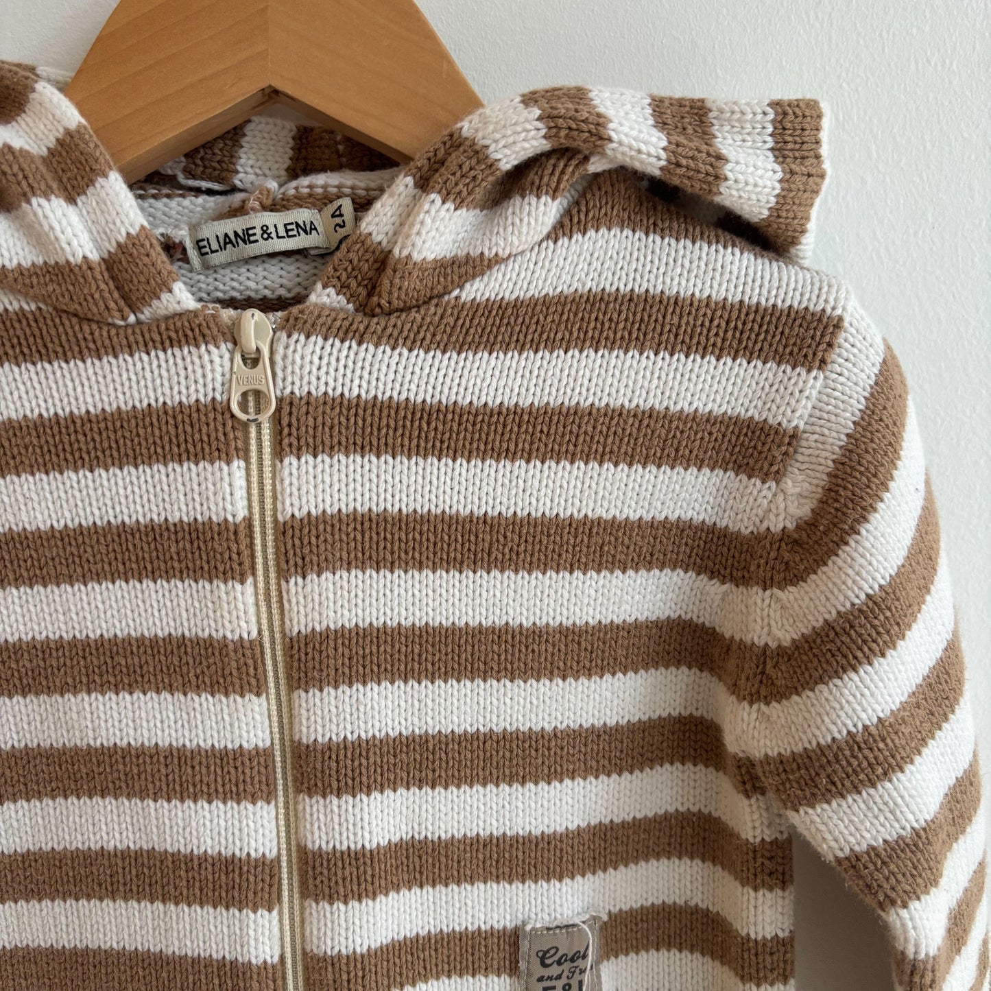 Striped Knit Hoodie (2T)
