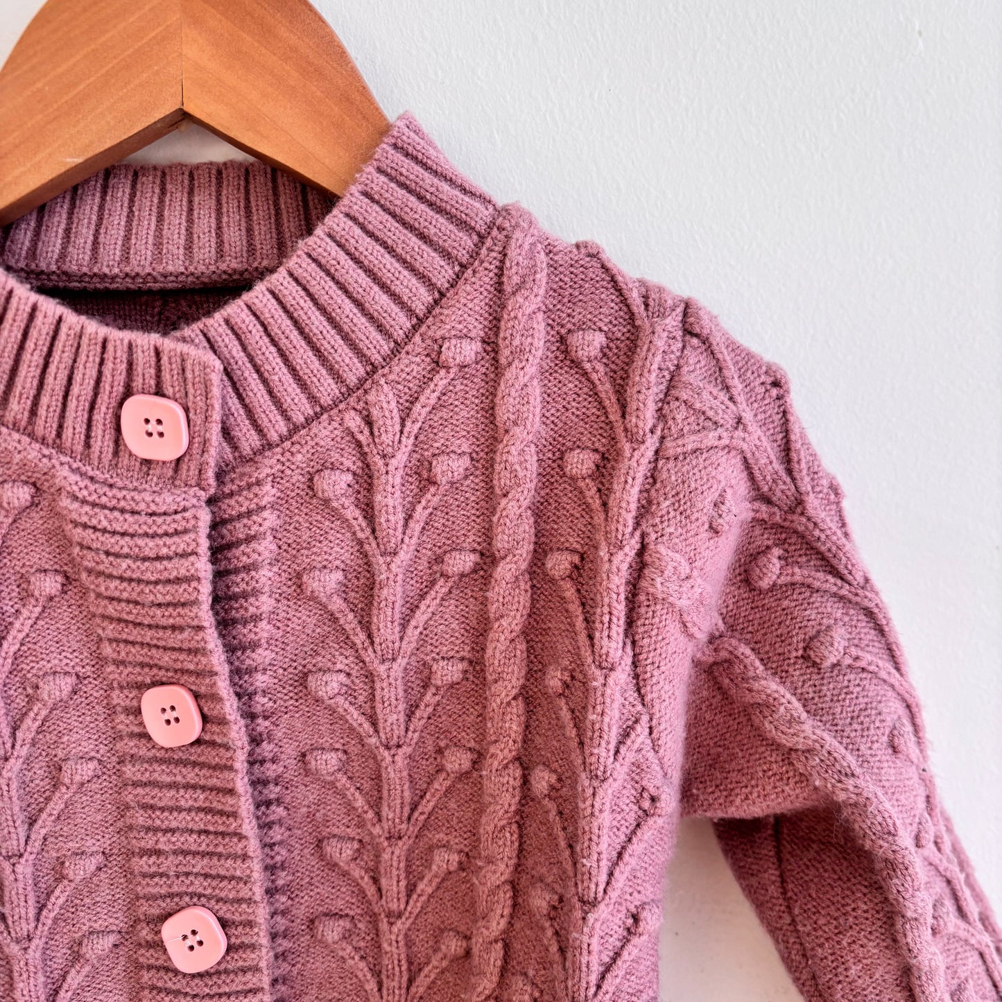 Pink Button-Up Sweater (2T)