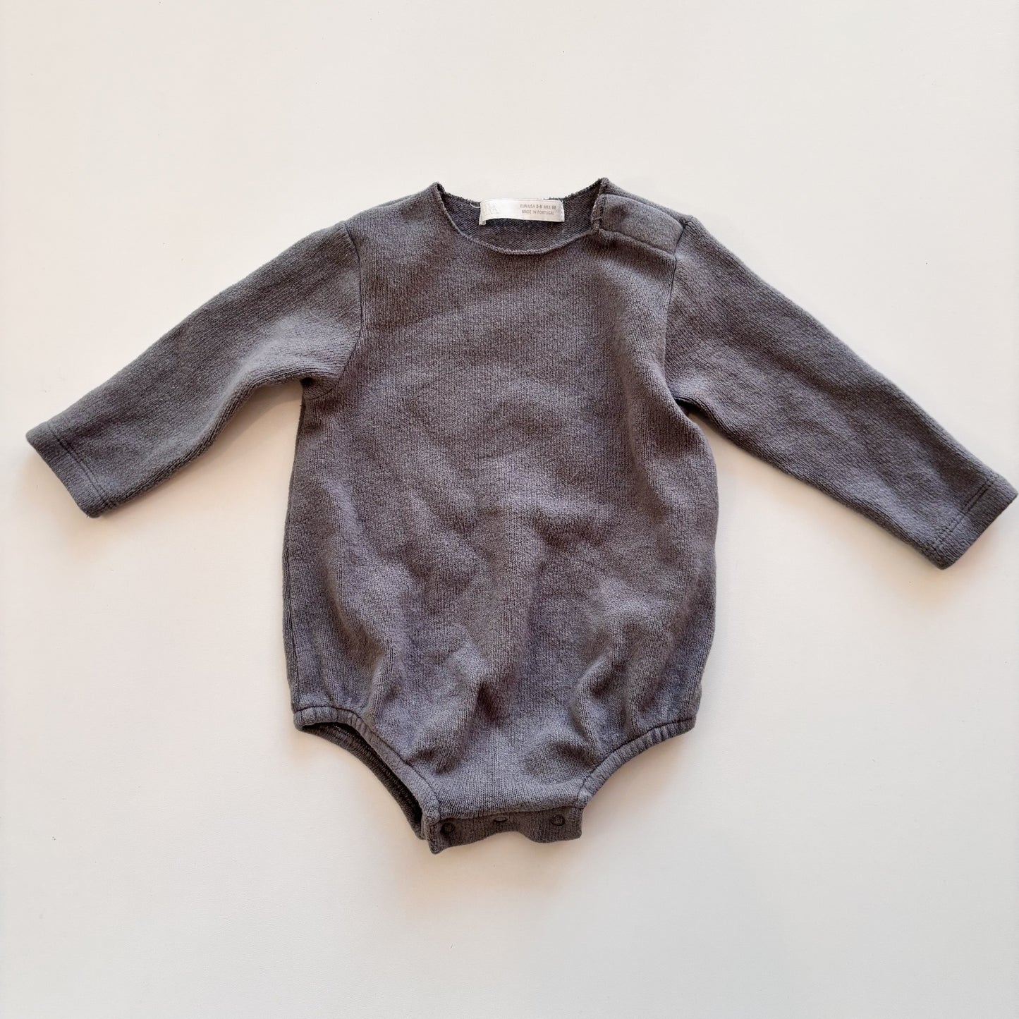 Super Soft Grey Bodysuit (3-6M)