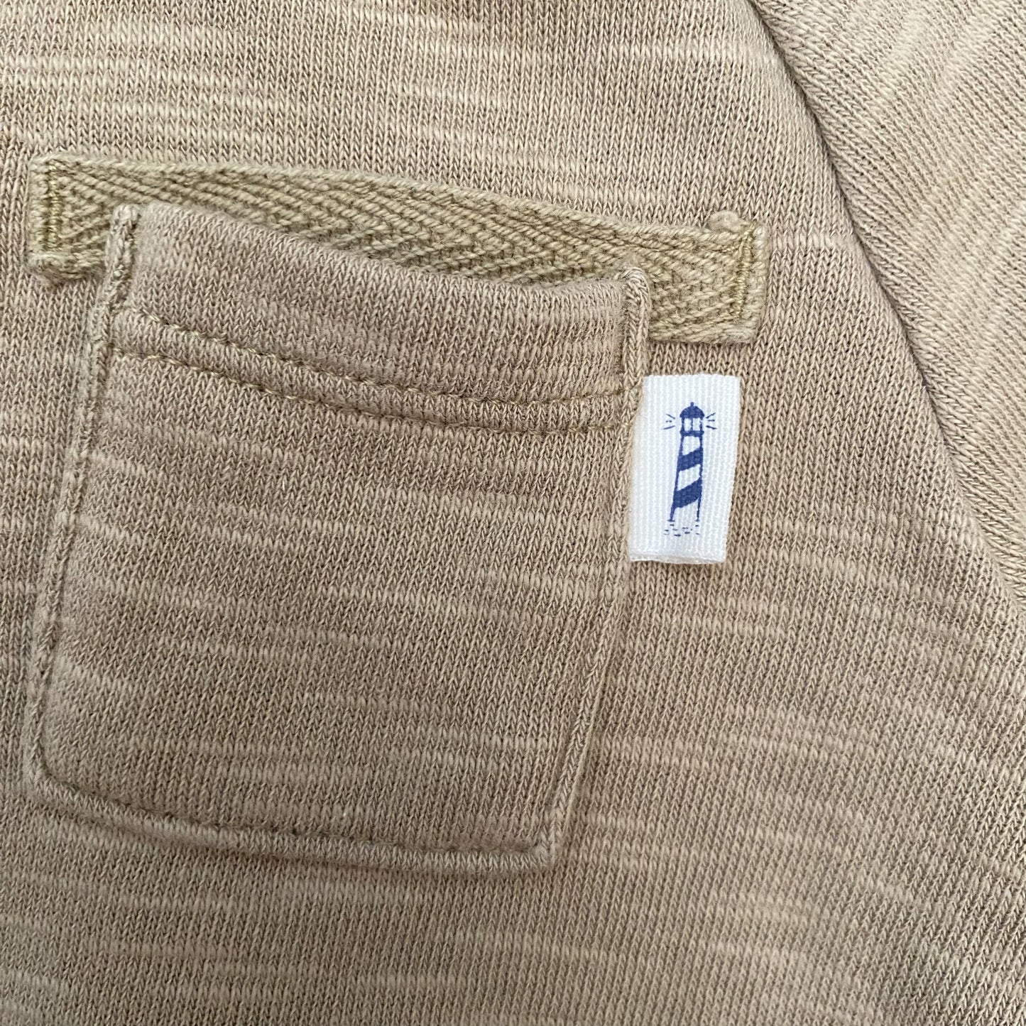 Beige Crewneck Sweatshirt (0-3M)