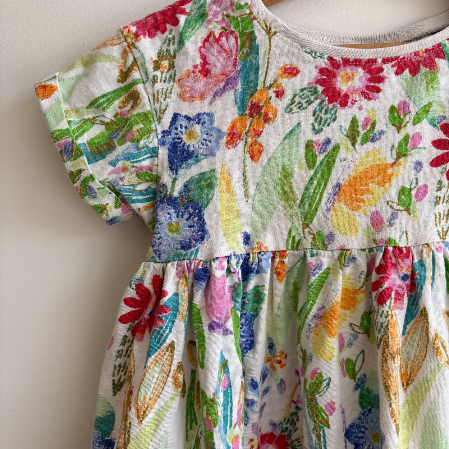 Floral Cotton Dress (4T)