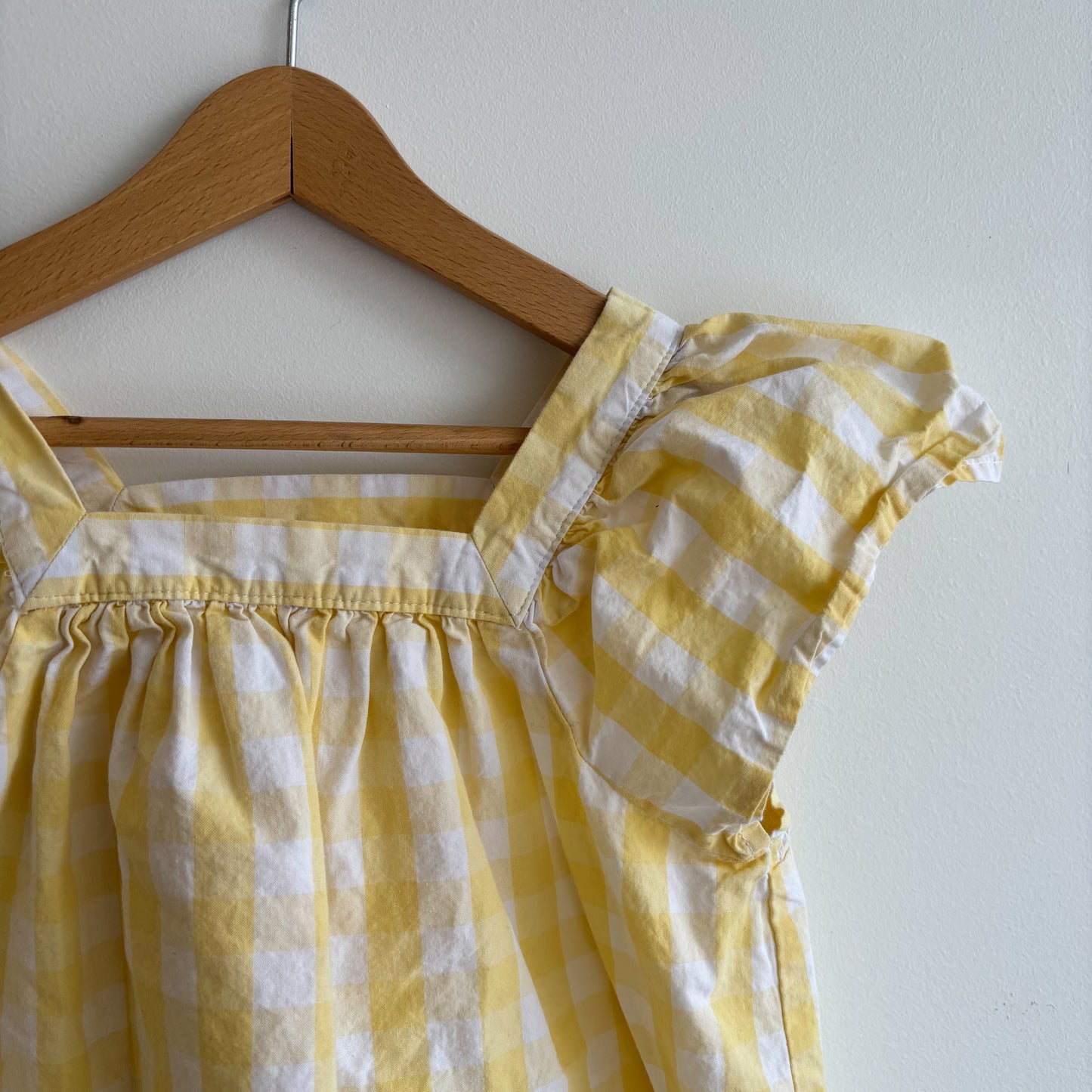 Yellow Gingham Top (7/8Y)