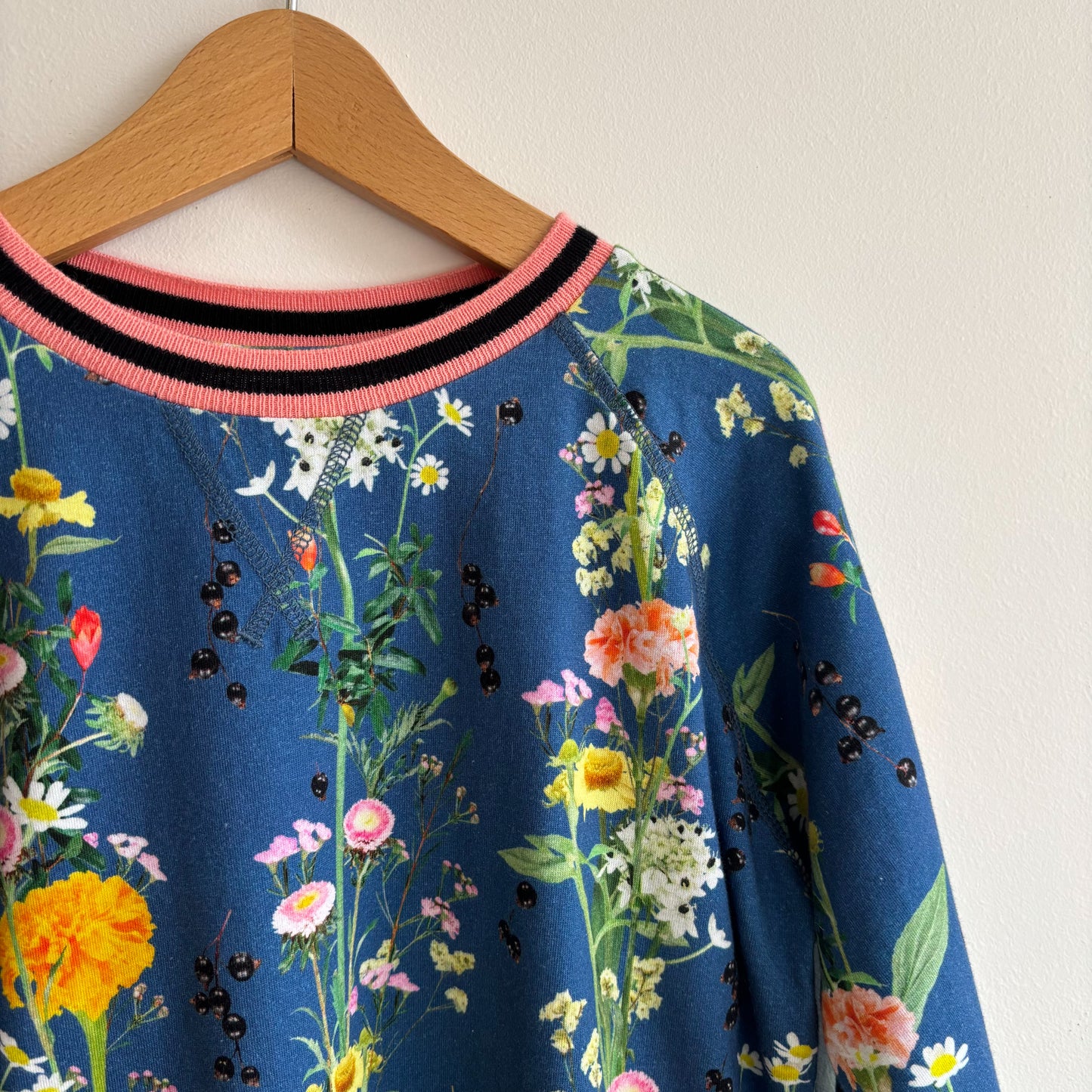 Blue Floral Long Sleeve Shirt (9-10Y)