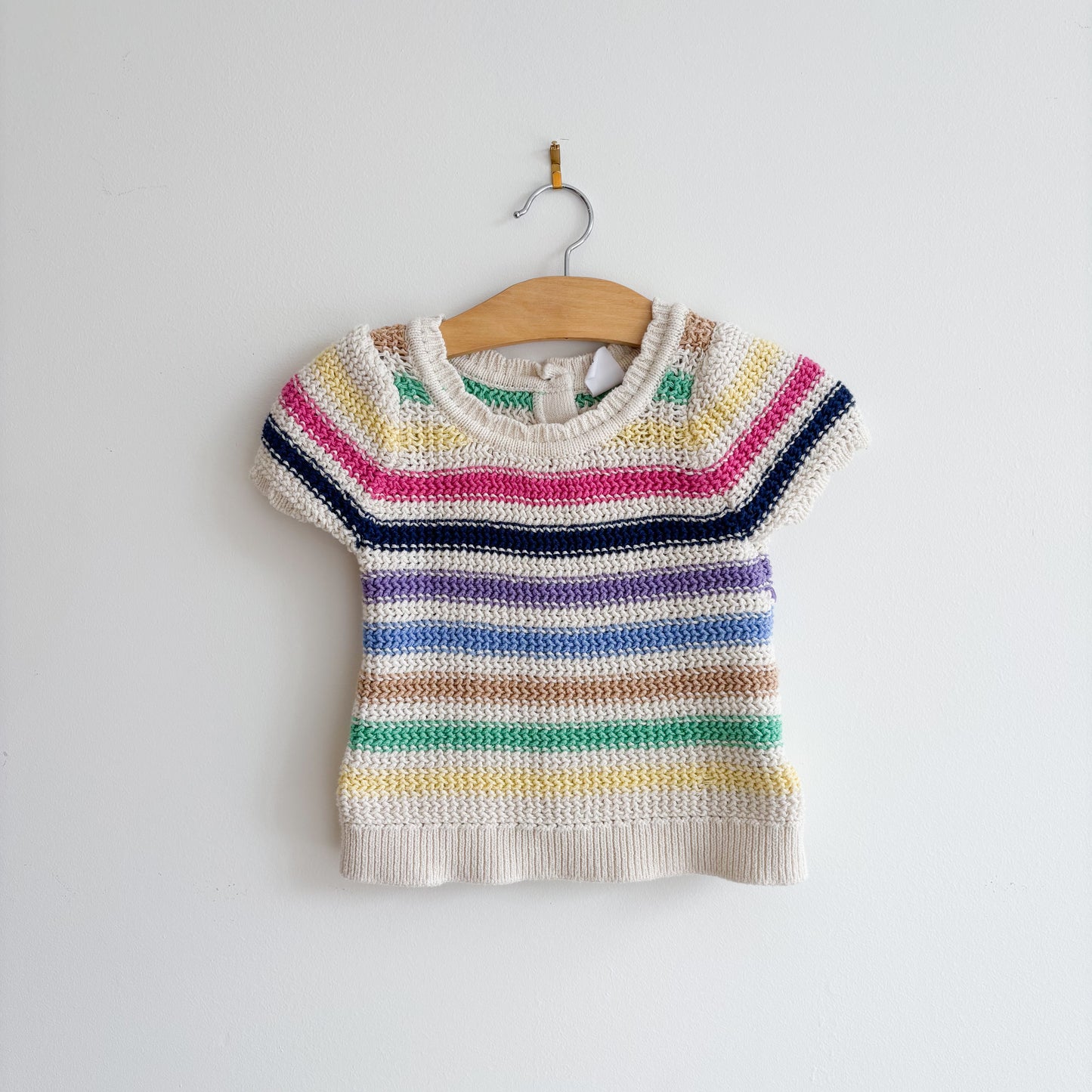 Rainbow Crochet Top (6-12M)