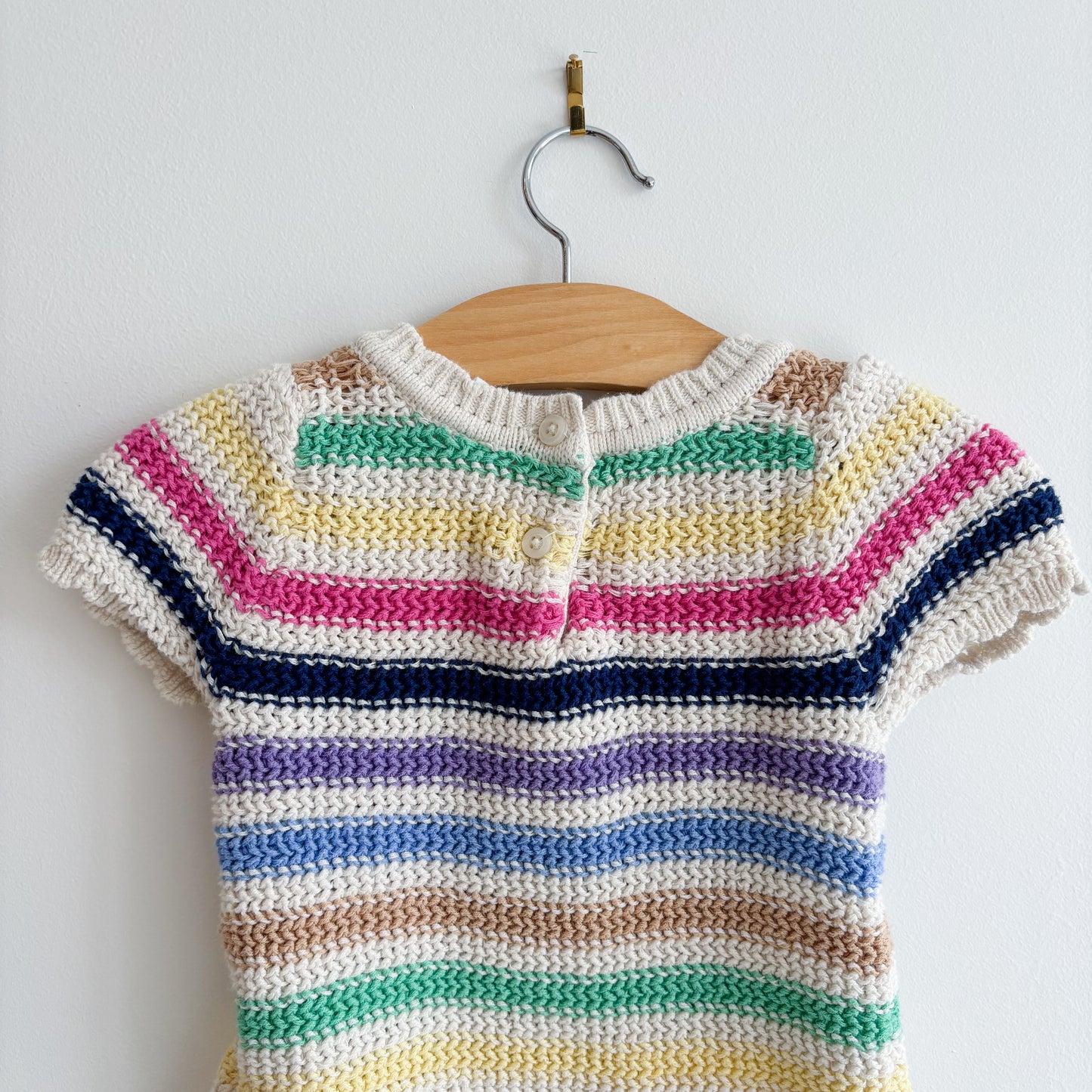 Rainbow Crochet Top (6-12M)