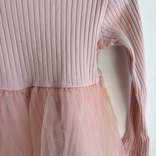 Ribbed Tulle Dress (4-5Y)