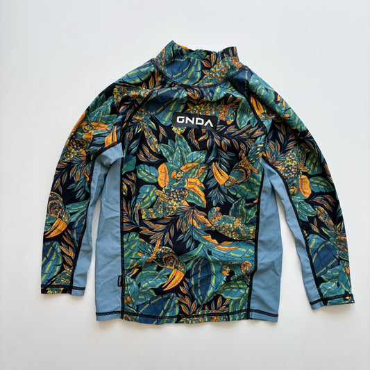 Parrot Print Rash Guard (9-10Y)
