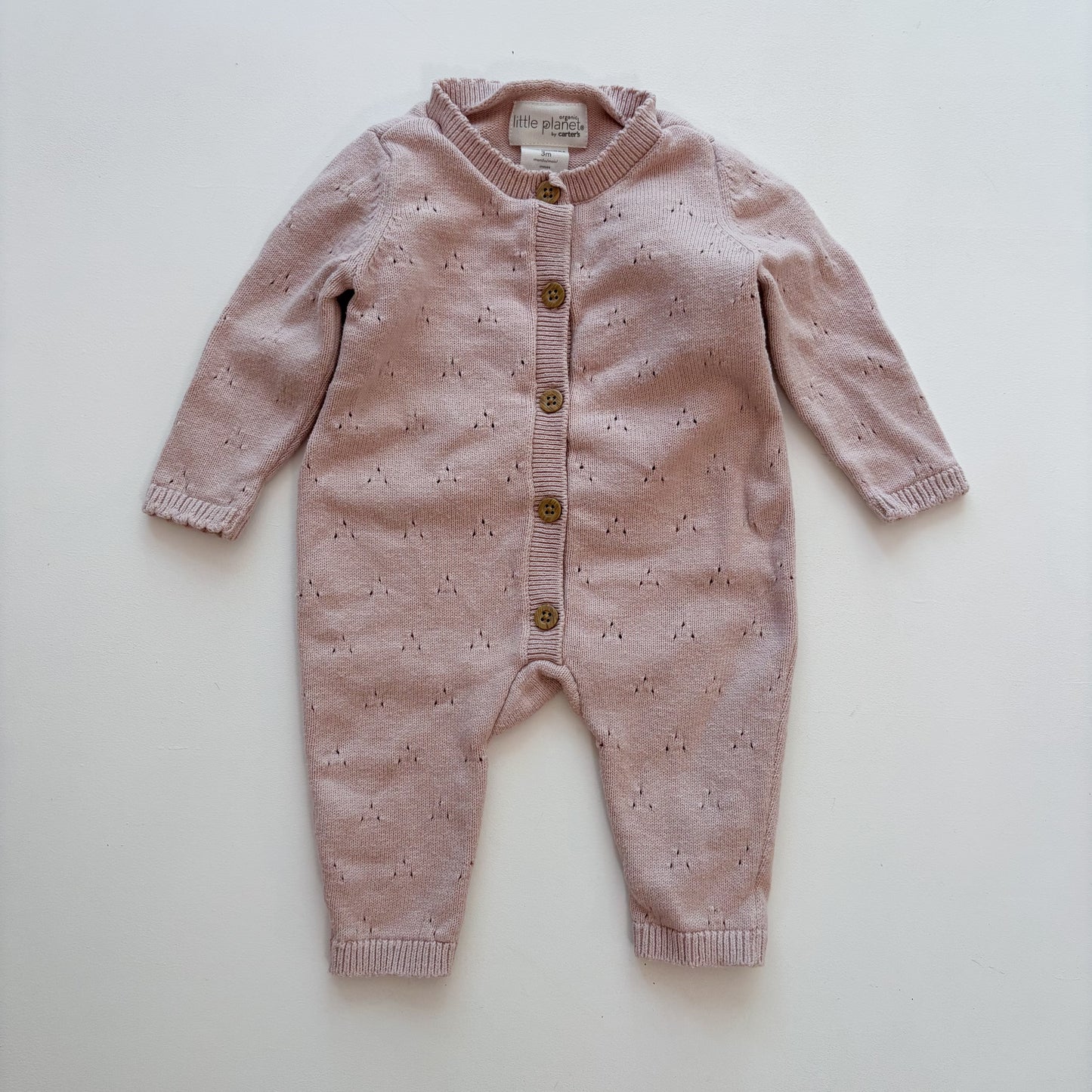 Organic Knit Romper (0-3M)