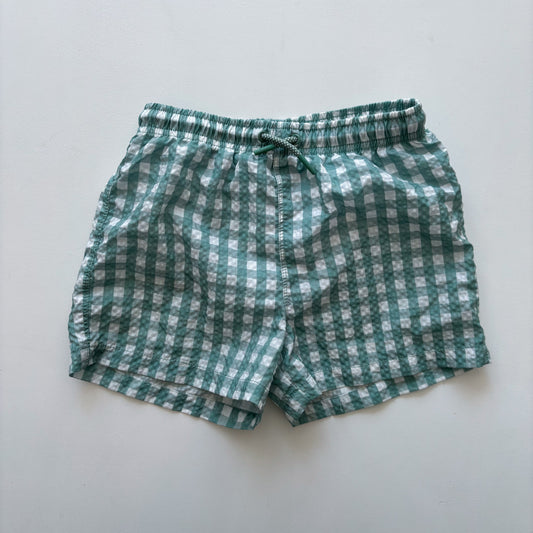 Green Gingham Swim Trunks (9-10Y)