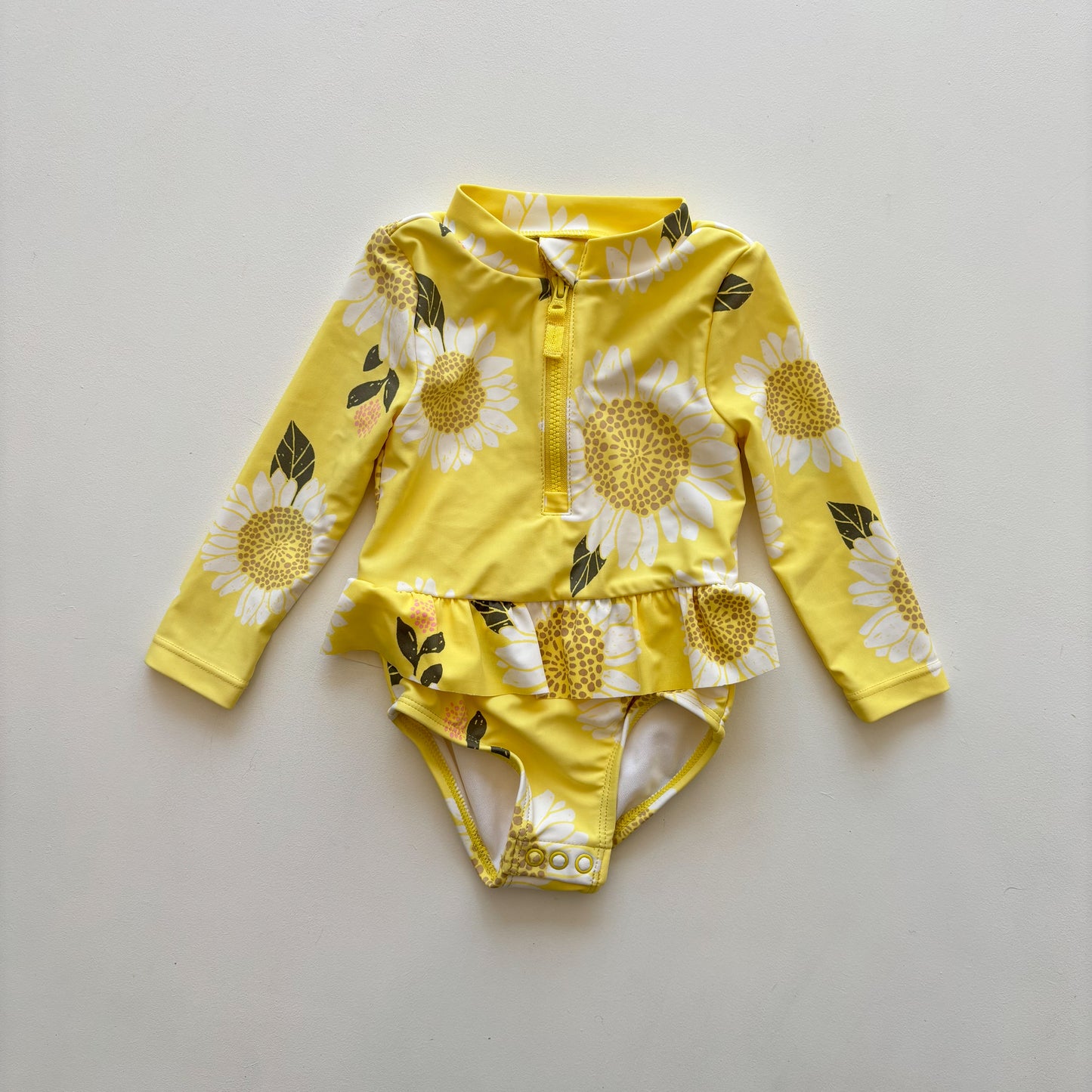 Yellow Sunflower Swim Suit (6-9M)