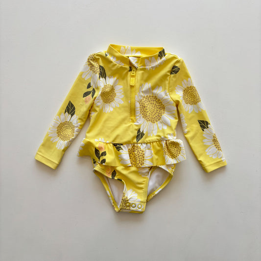 Yellow Sunflower Swim Suit (6-9M)