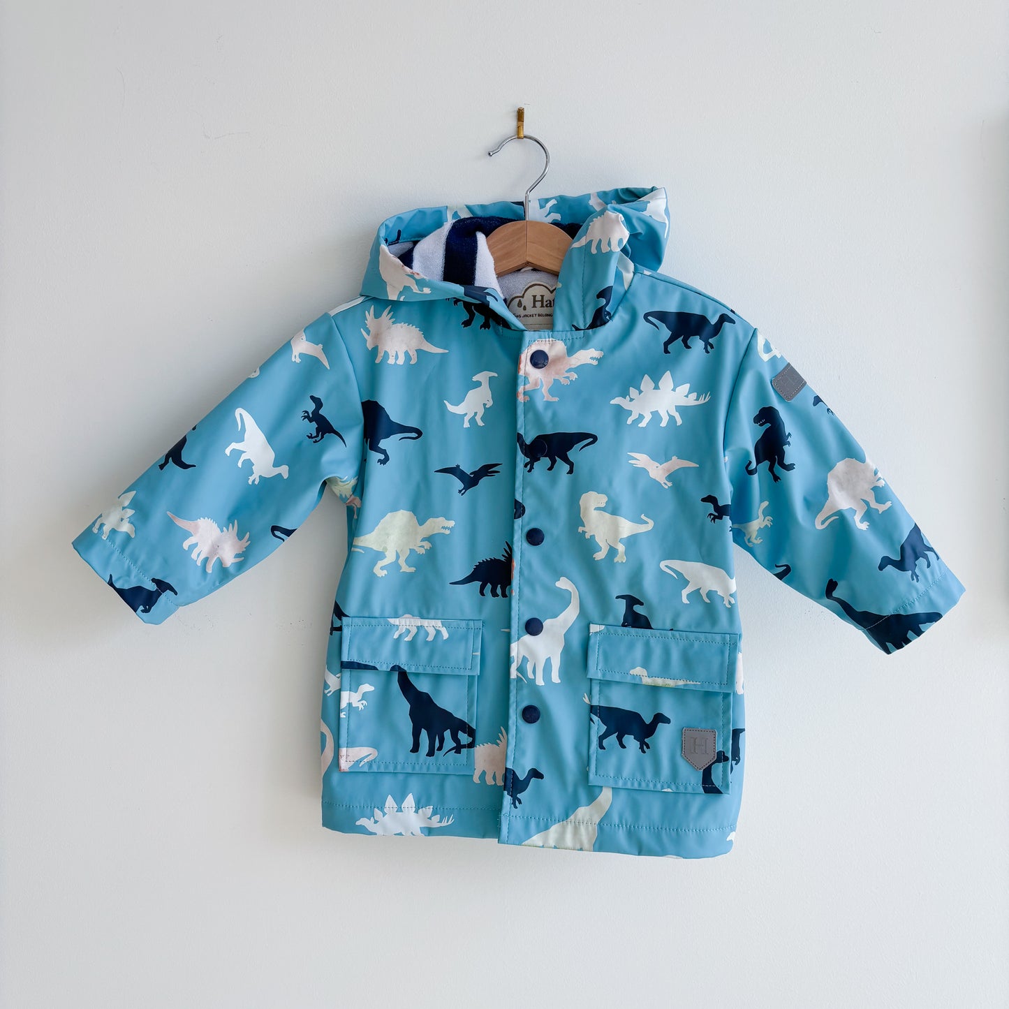 Colour Changing Dino Rain Jacket (2T)