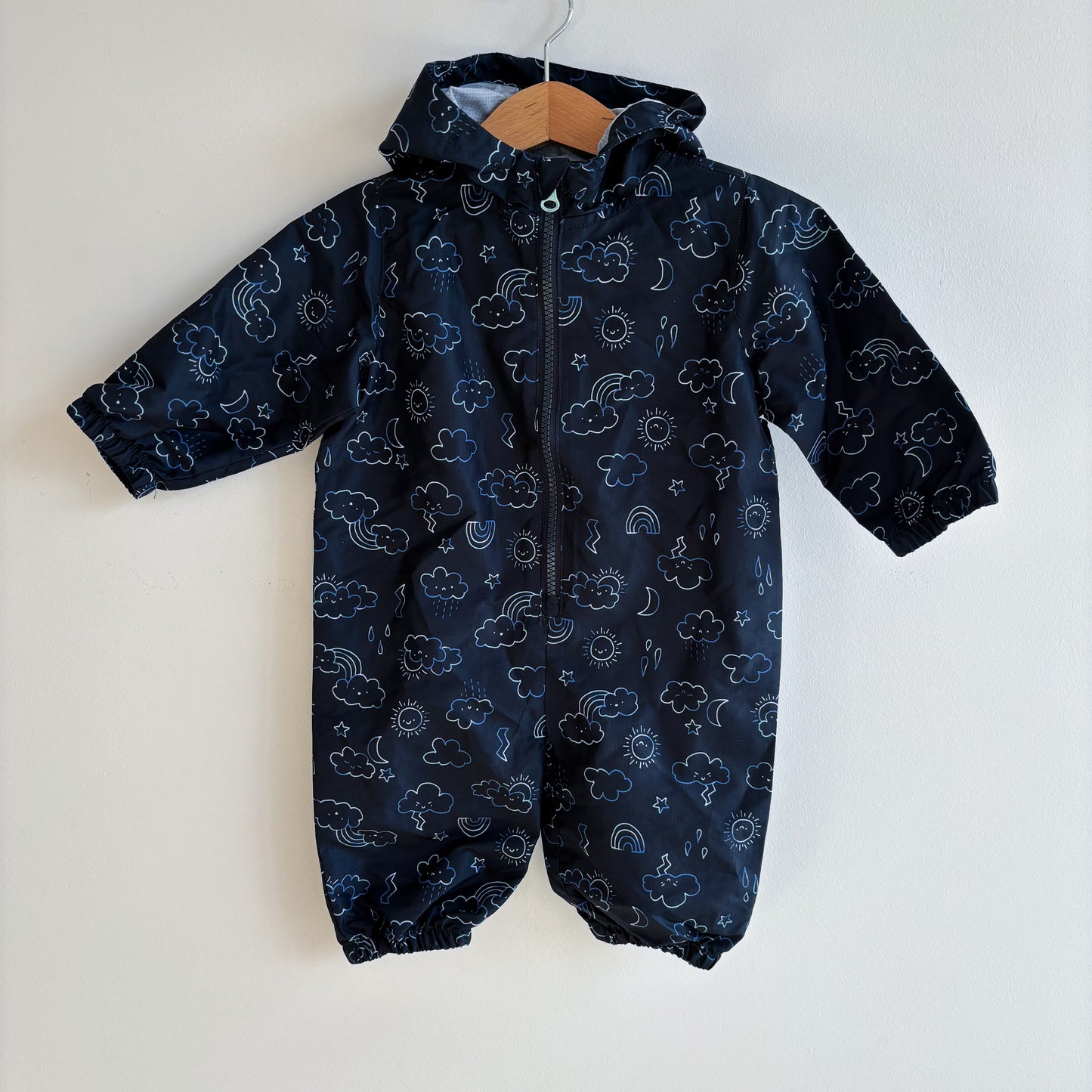 Cloud Print Rainsuit (3-6M)