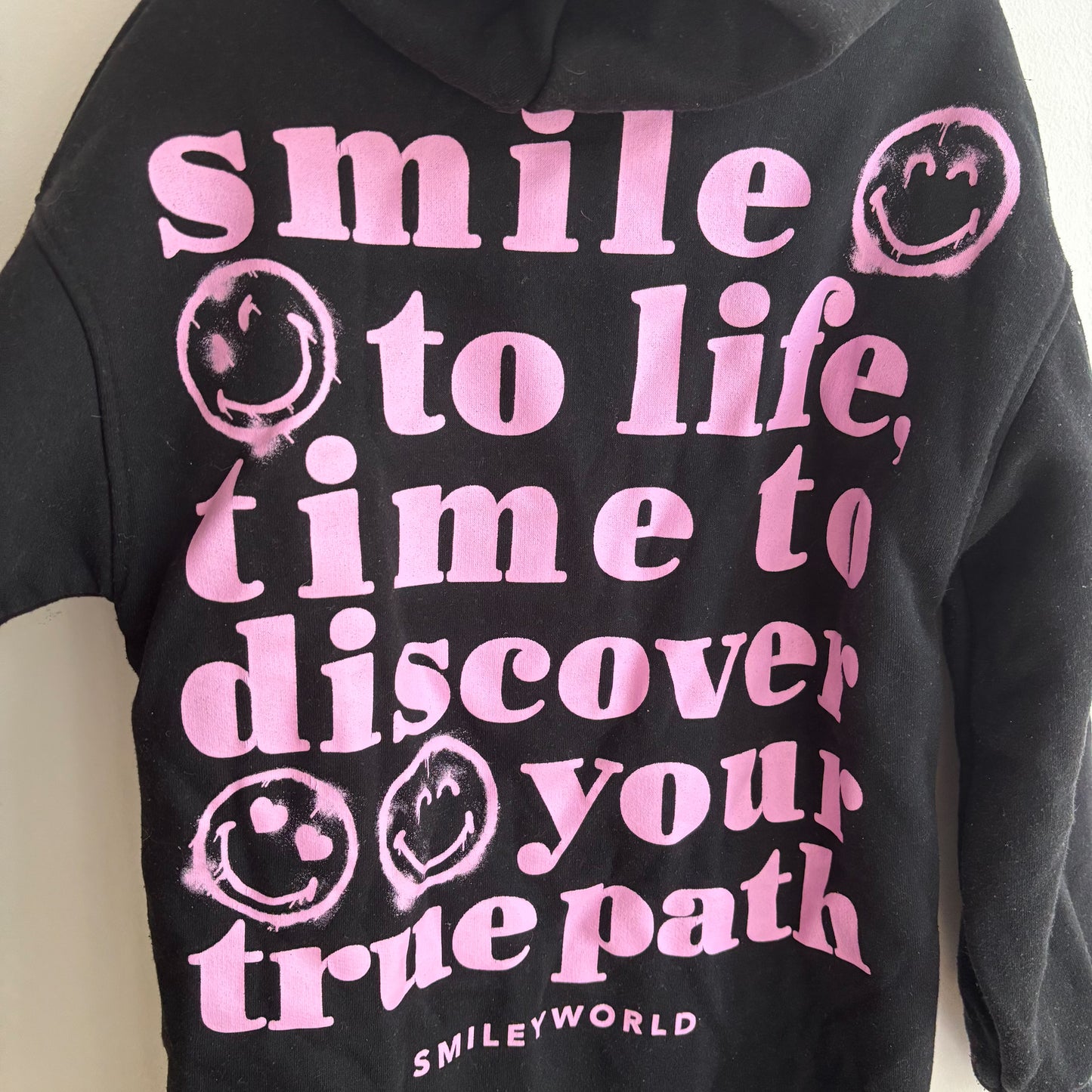 Smiley Sweatshirt Dress / Long Sweatshirt (9Y)