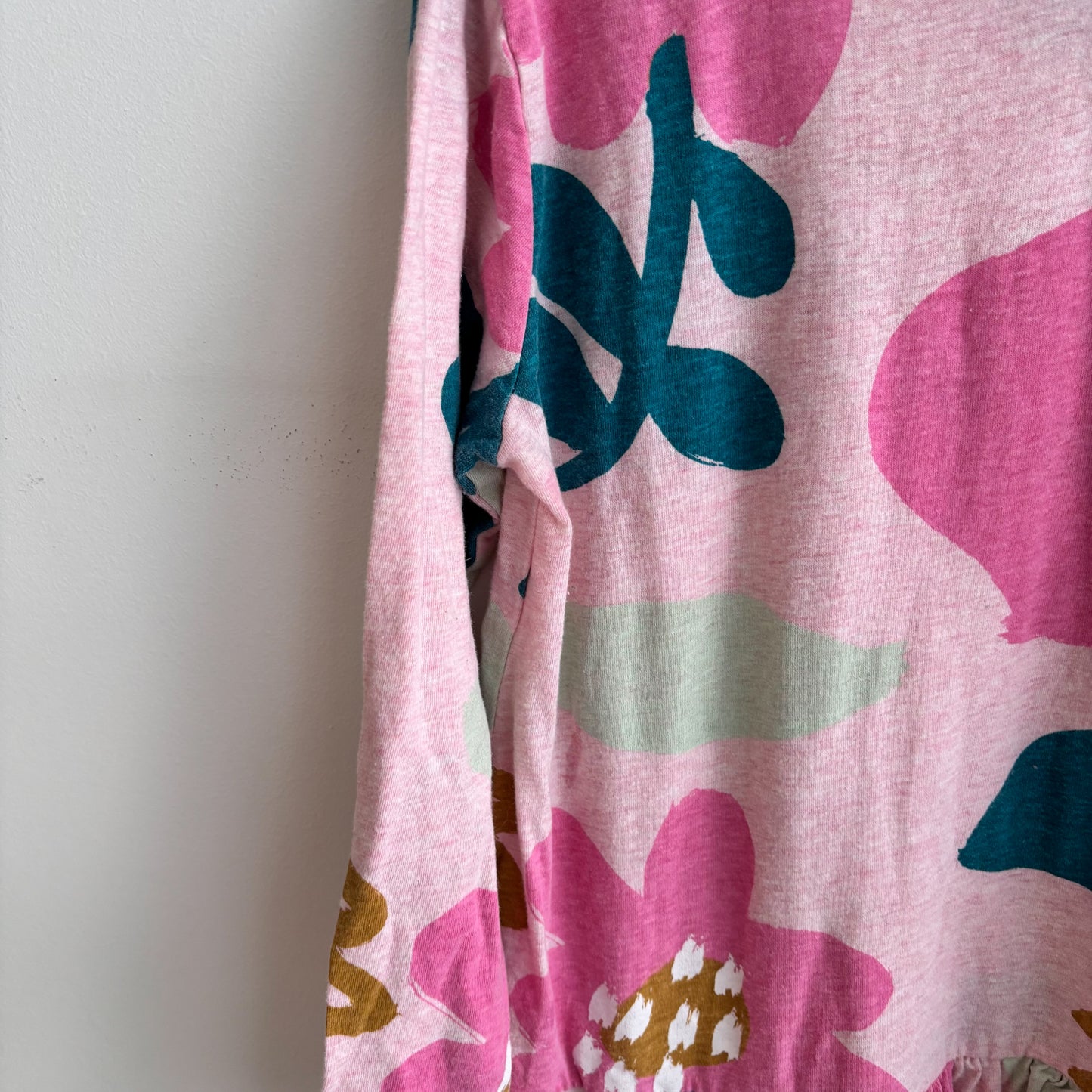 Pink Cotton Floral Dress (10Y)