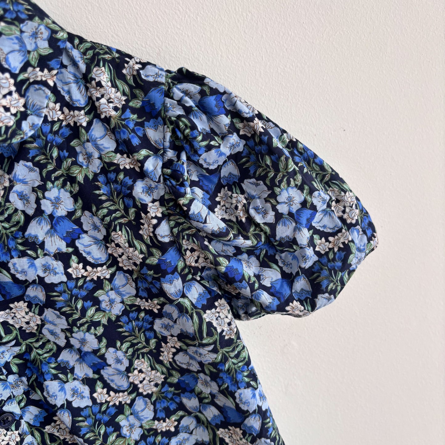 Blue Floral Blouse (7Y)