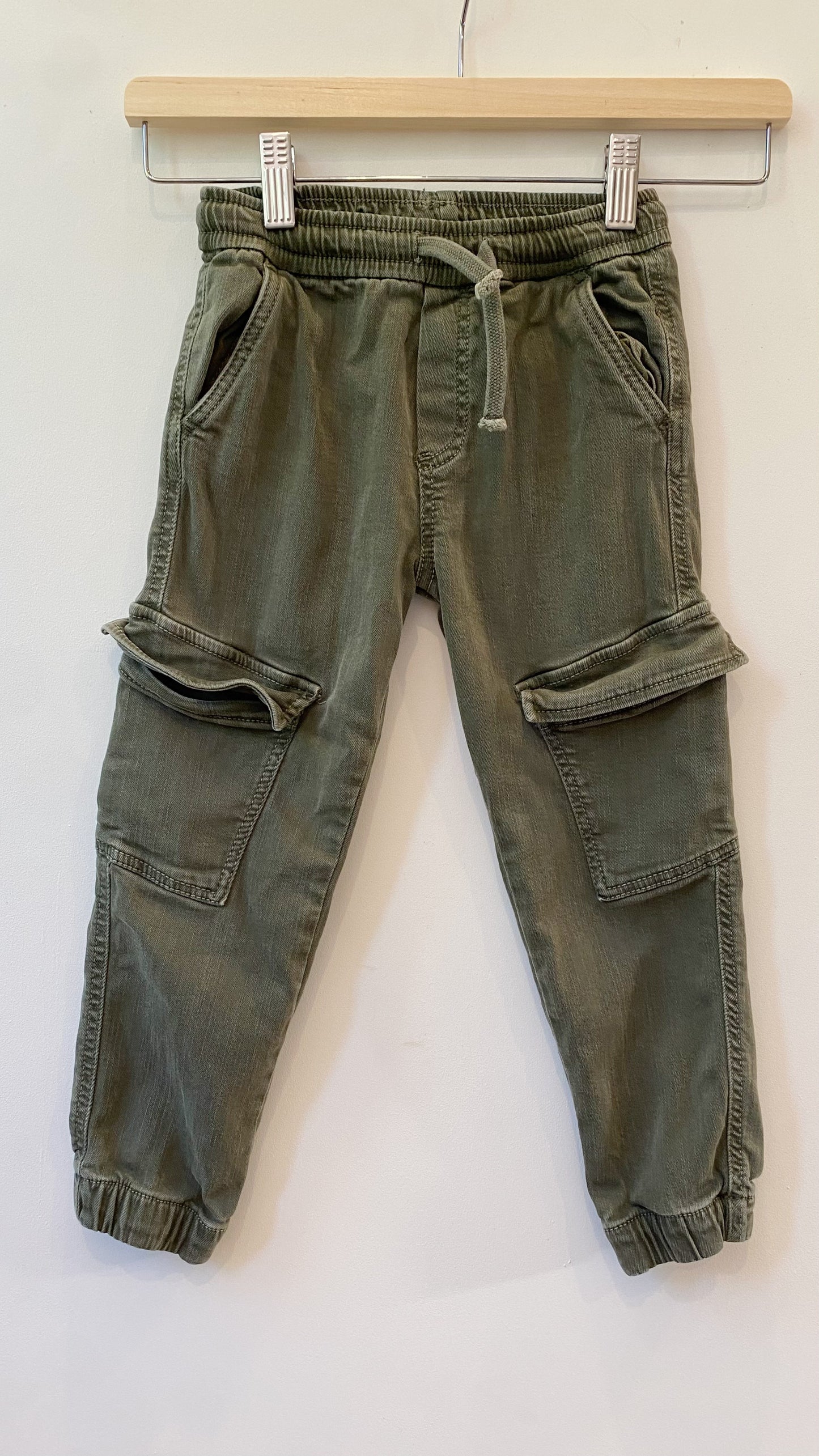 Green Canvas Cargo Pants (6Y)