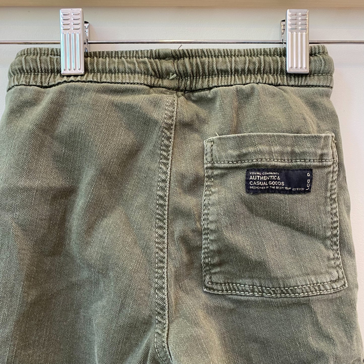 Green Canvas Cargo Pants (6Y)
