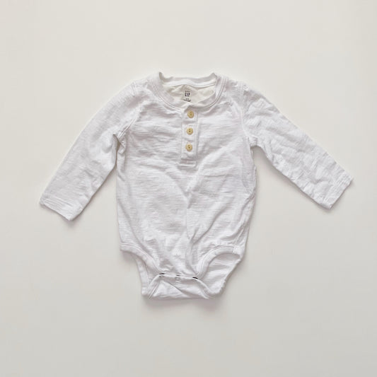 White Button-Up Bodysuit