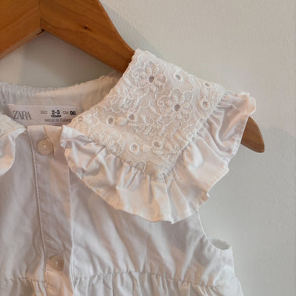 White Sleeveless Dress (3Y)