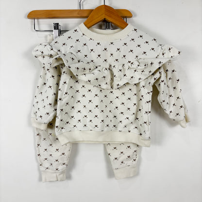 Lighter Weight Heart Print Sweatsuit (18-24M)