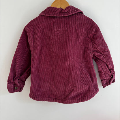 Burgundy Corduroy Shirt (3T)