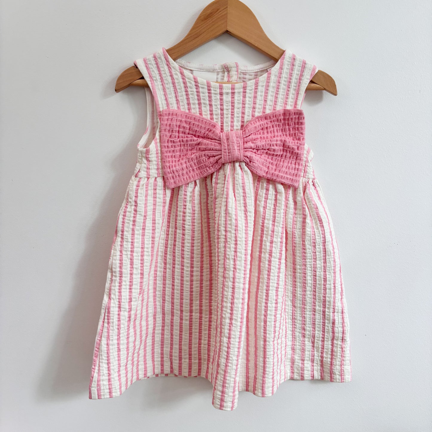 Pink + White Striped Dress (3Y)