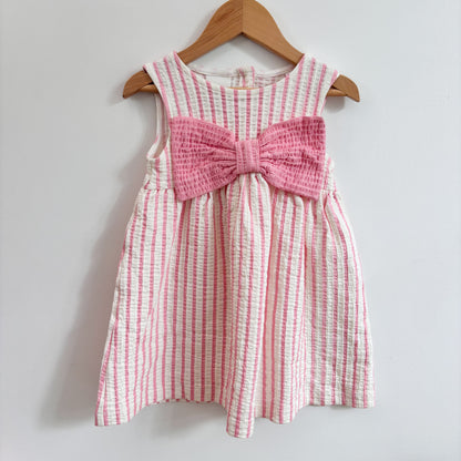 Pink + White Striped Dress (3Y)