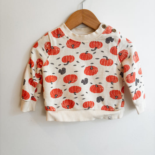 Pumpkin Print Sweatshirt (6-9M)