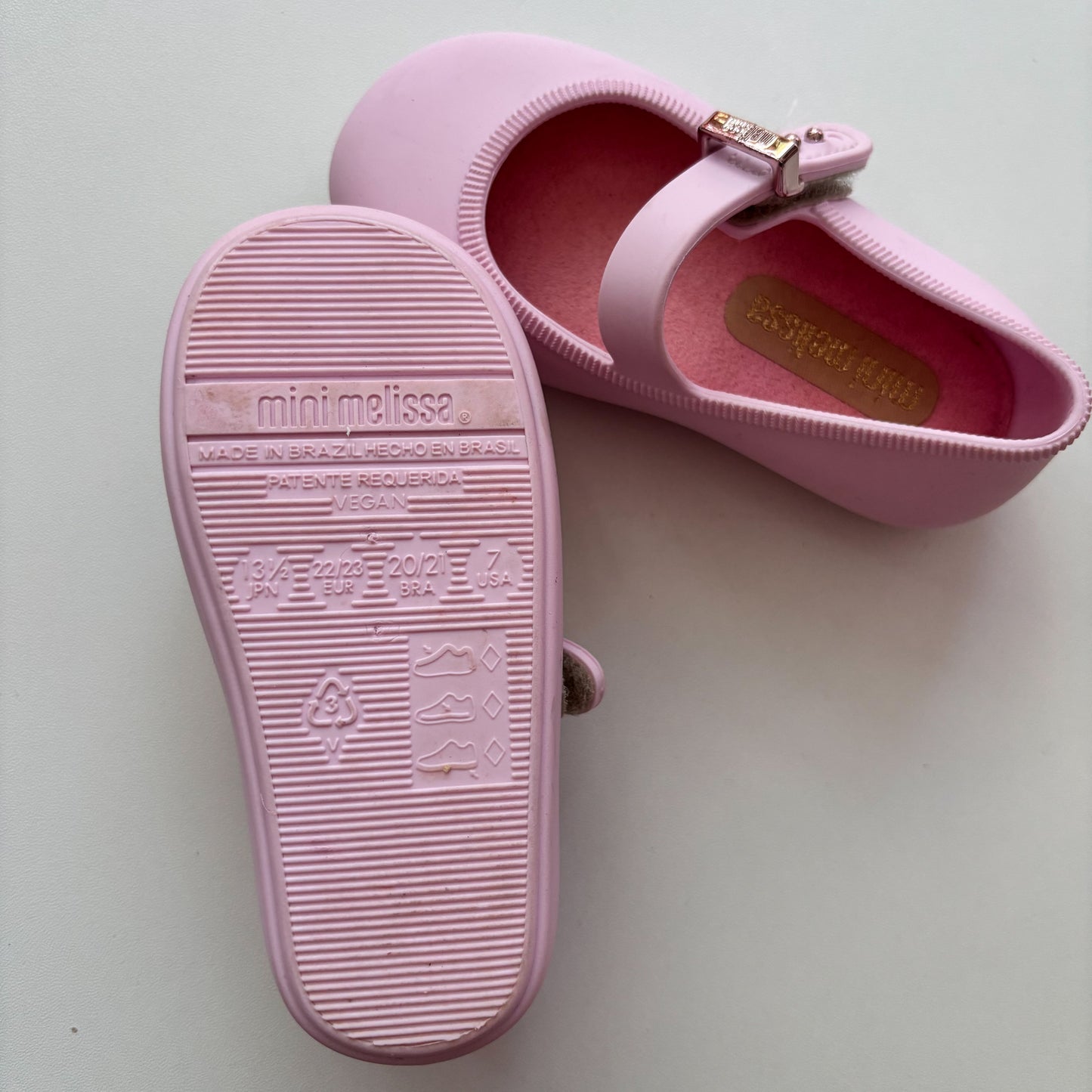 Pink Rubber Mary Janes (7C)