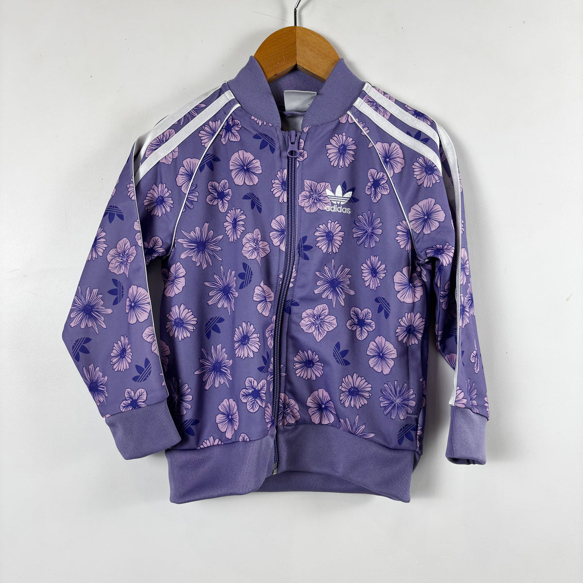 Purple Floral Track Jacket (4T)