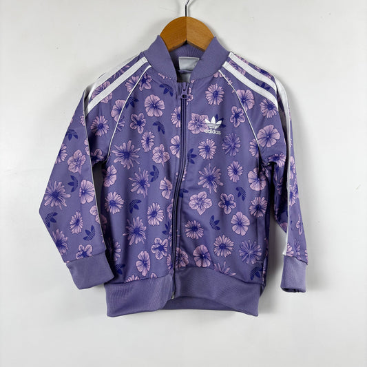 Purple Floral Track Jacket (4T)