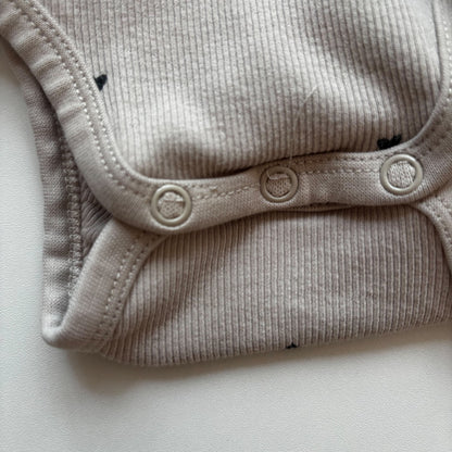Heart Print Ribbed Set (9-12M)