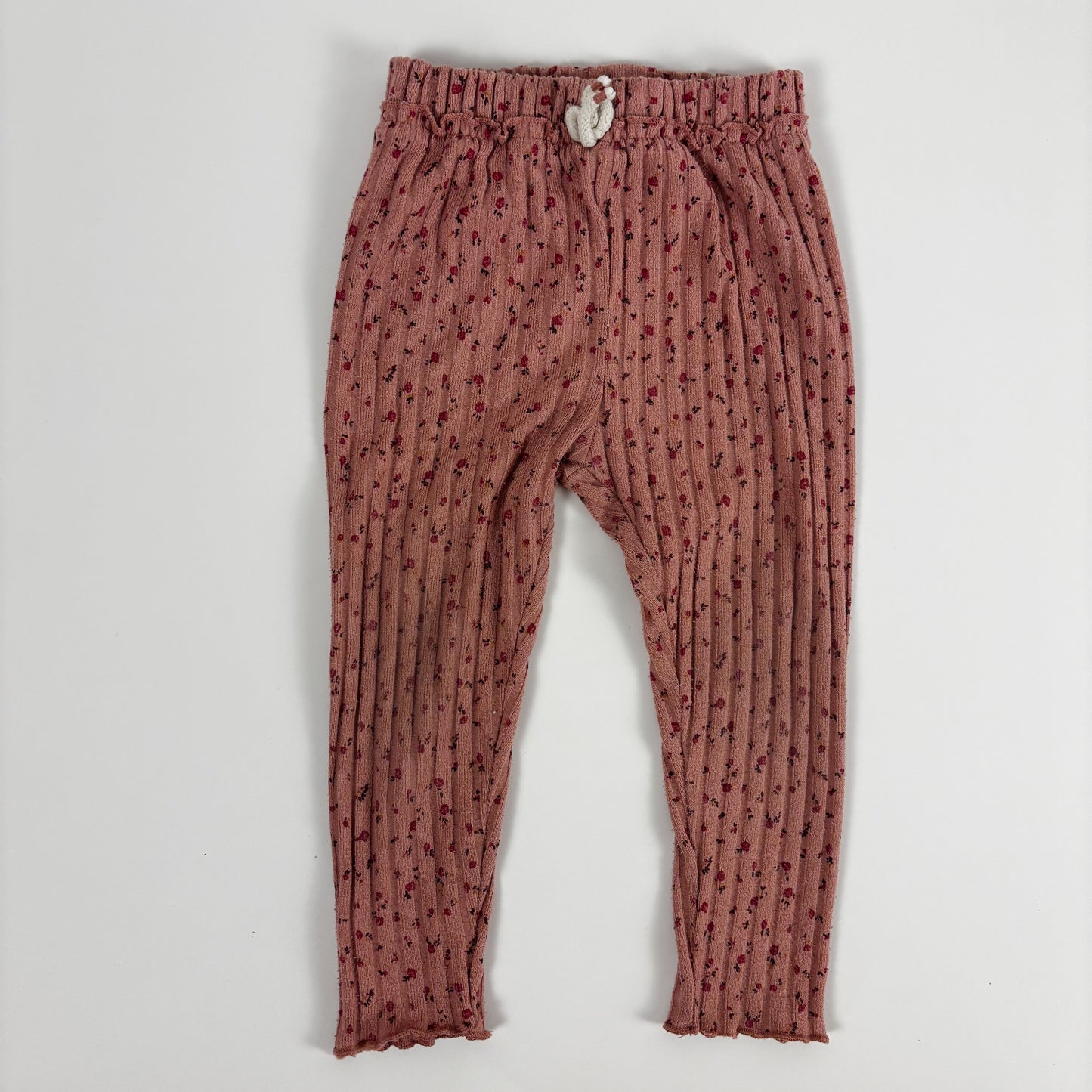 Floral Ribbed Leggings (18-24M)