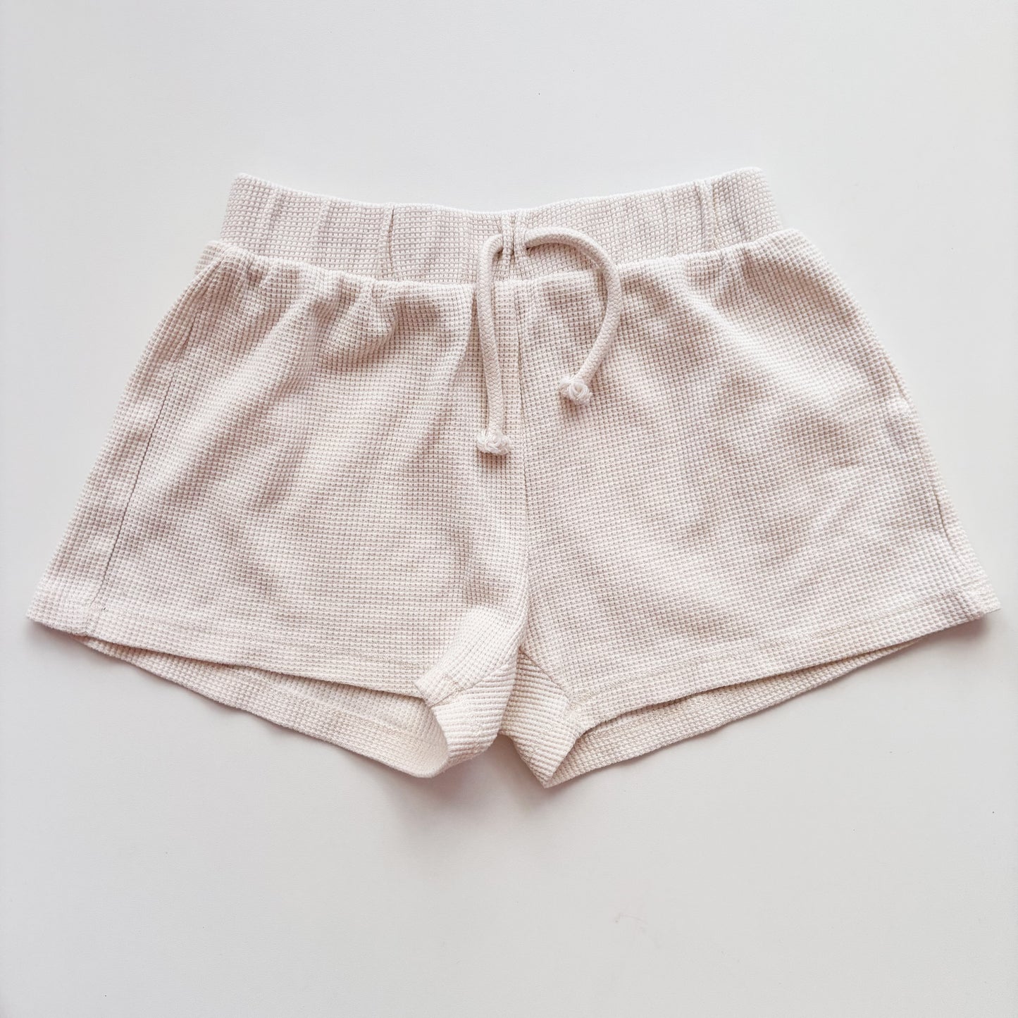Cream Waffle Shorts (9Y)