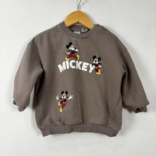 Grey Mouse Character Sweatshirt (12-18M)