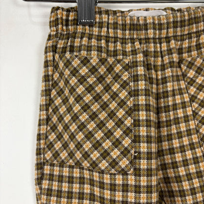 Retro-look Plaid Bellbottom Leggings (3Y)
