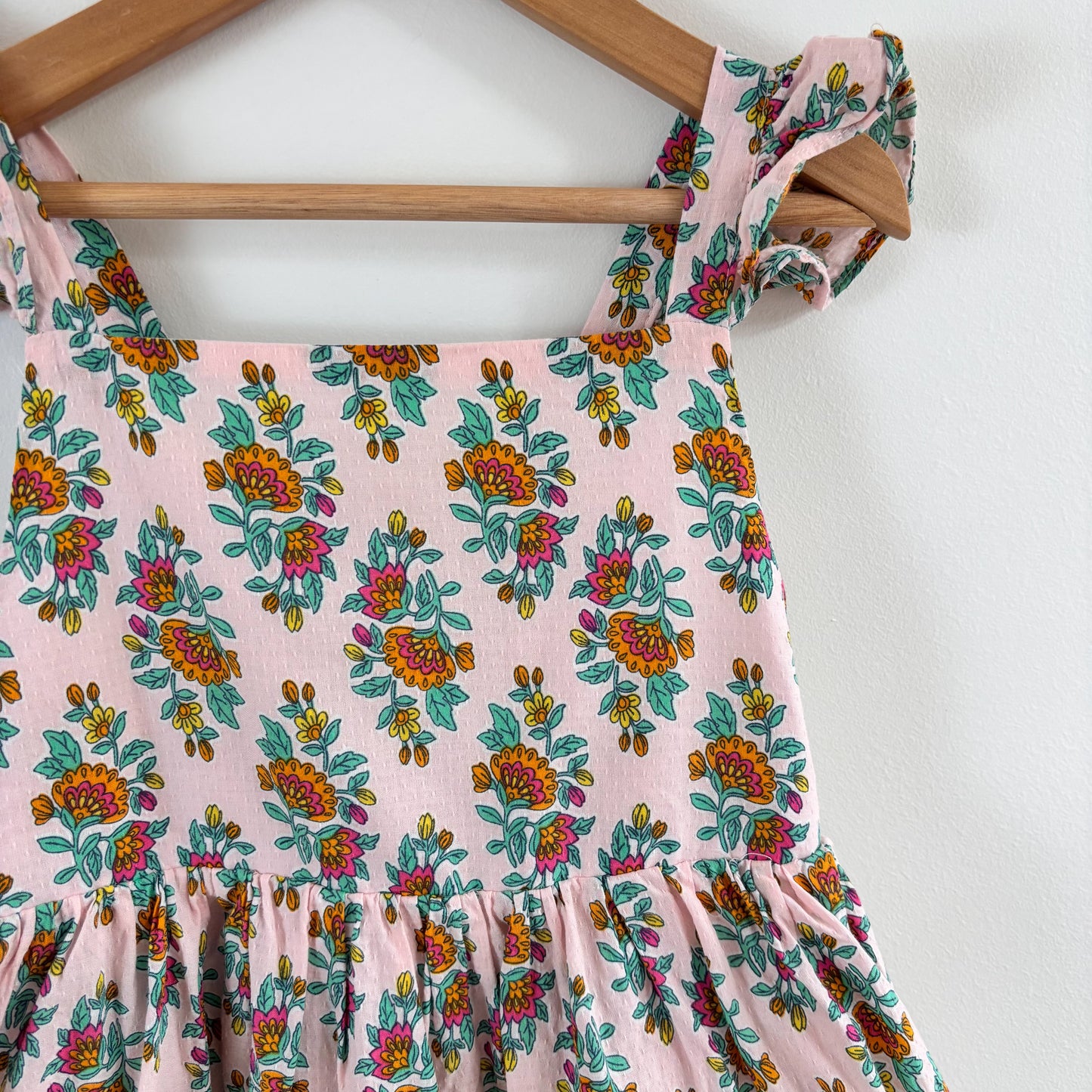 Pale Pink Floral Dress (5-6Y)