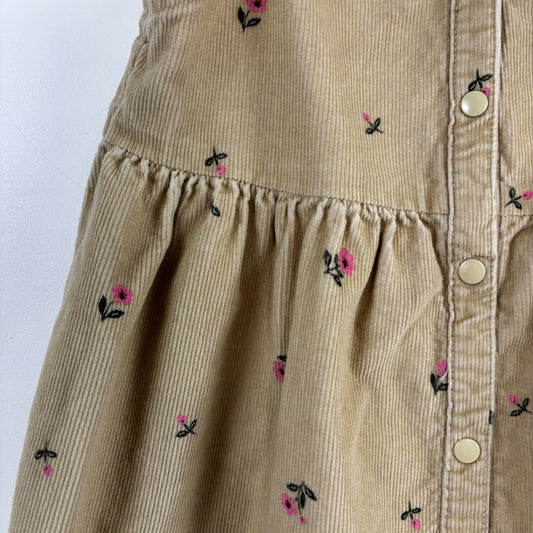 Beige Floral Dress (5T)