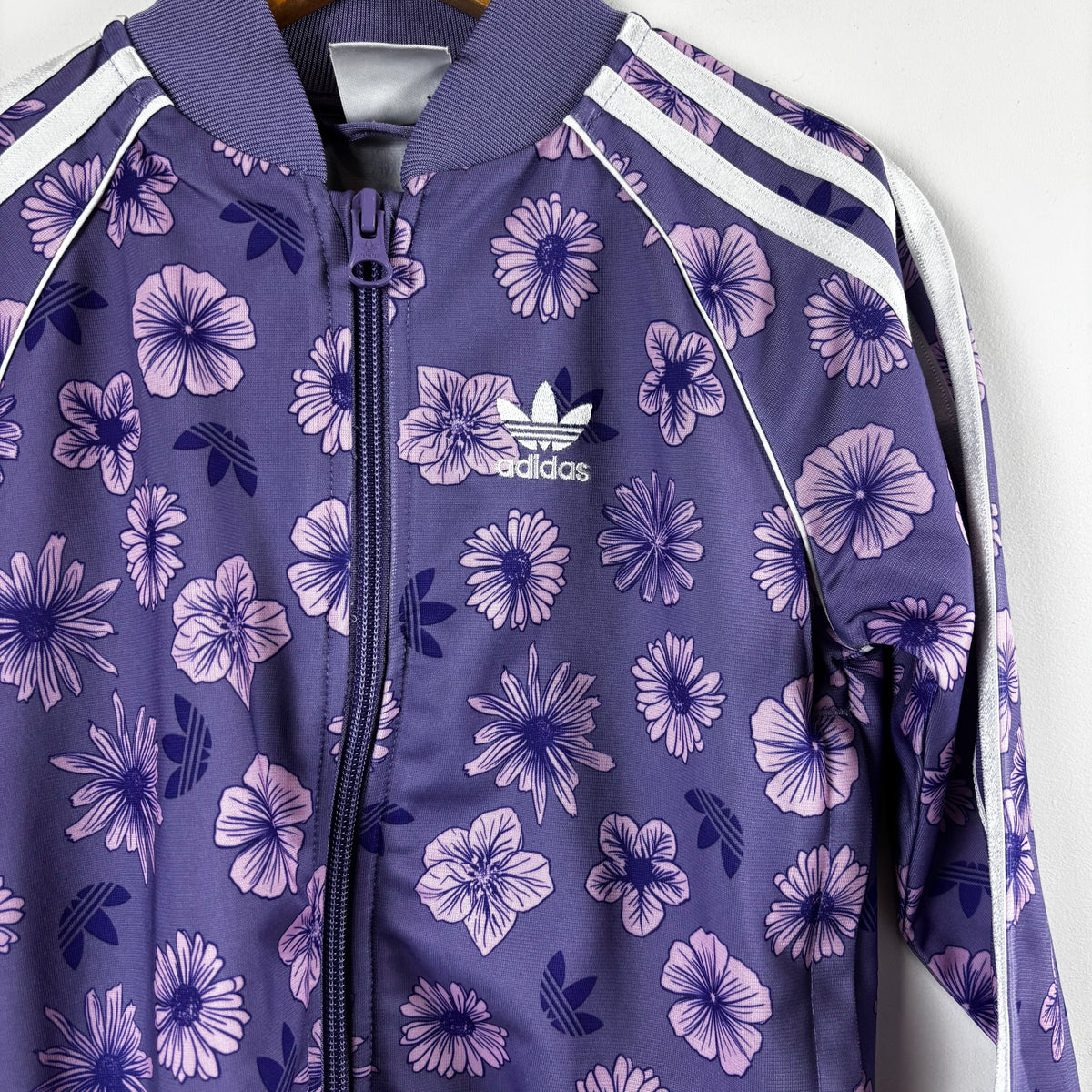 Purple Floral Track Jacket (4T)