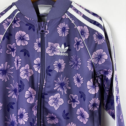 Purple Floral Track Jacket (4T)