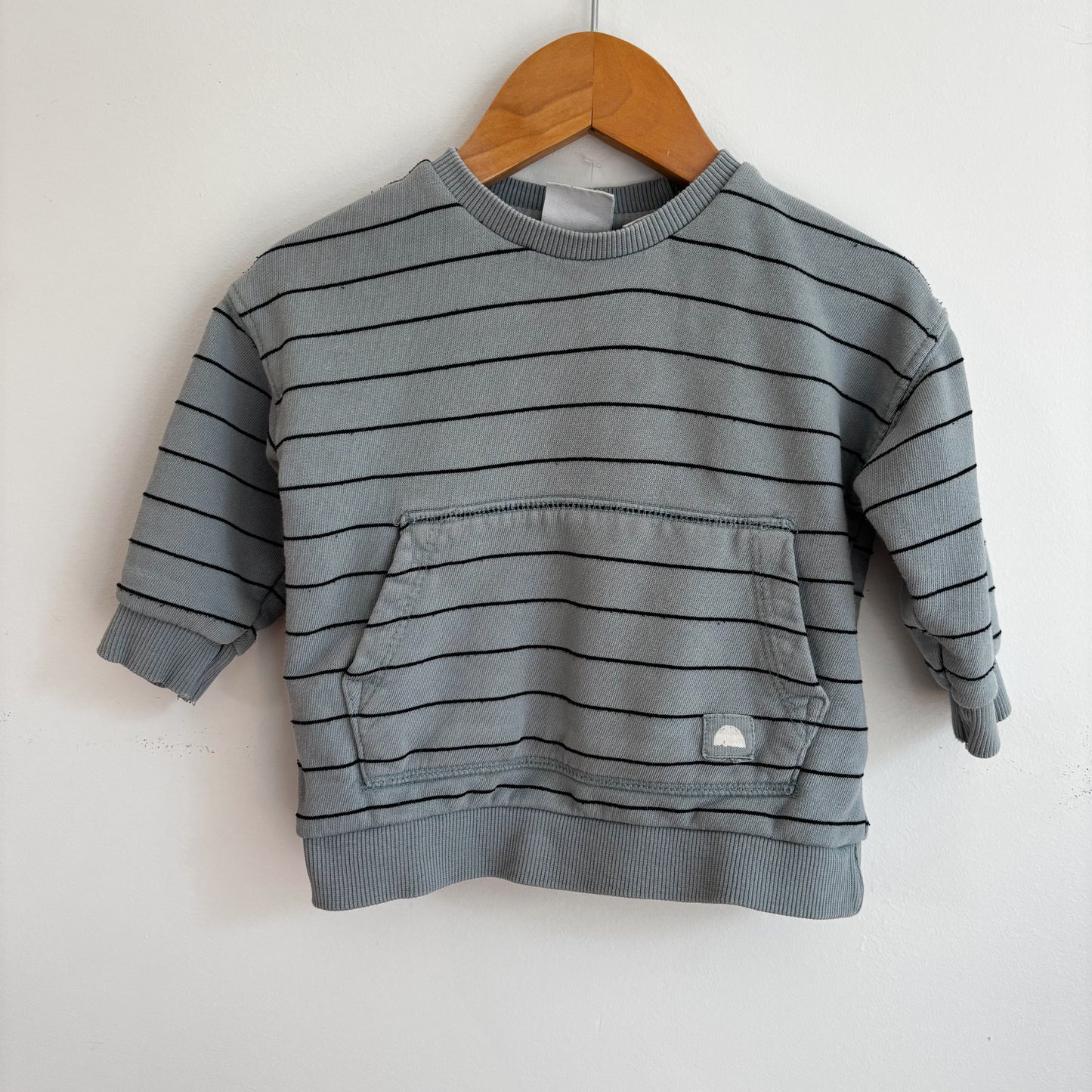 Striped Blue Sweatshirt (3-6M)