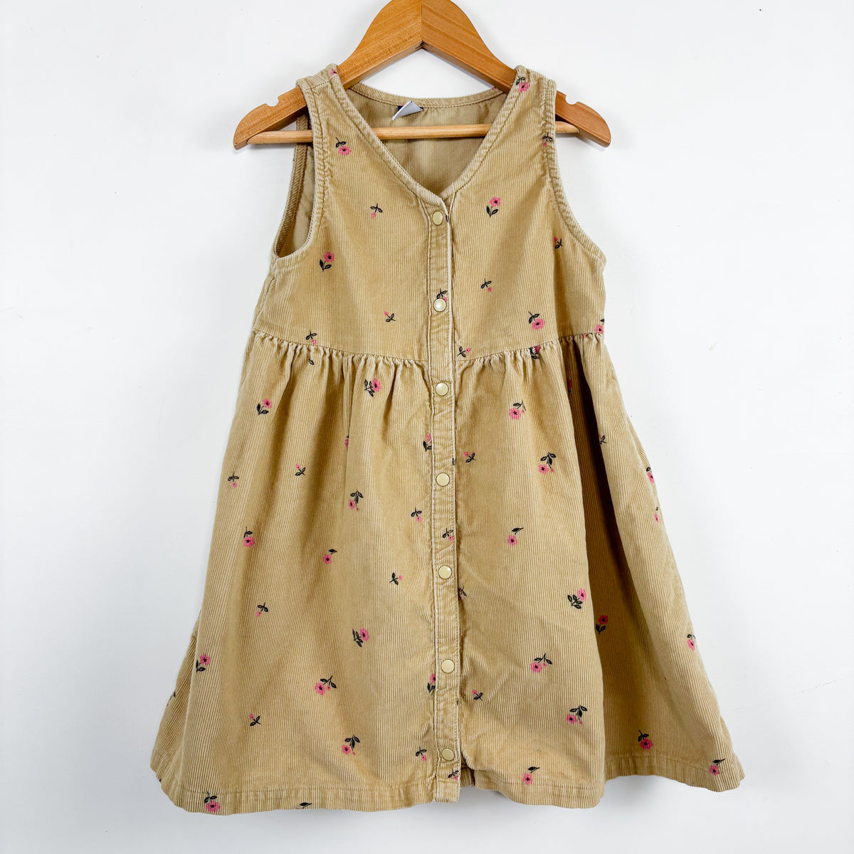 Beige Floral Dress (5T)