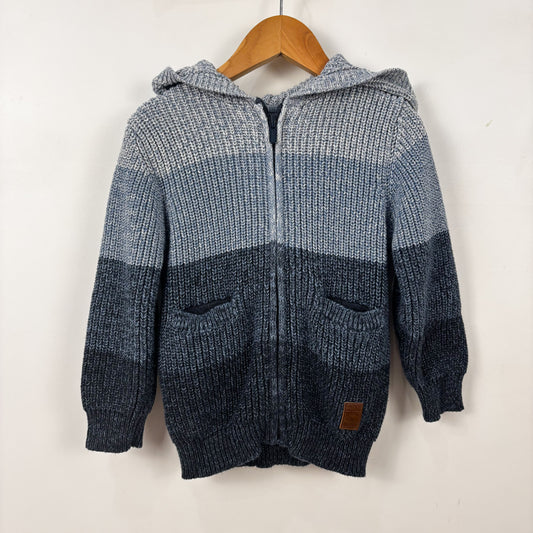 Hooded Zip Sweater (3Y)
